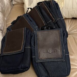 NWOT Denim Belt Mount Pouch- bundle of 6